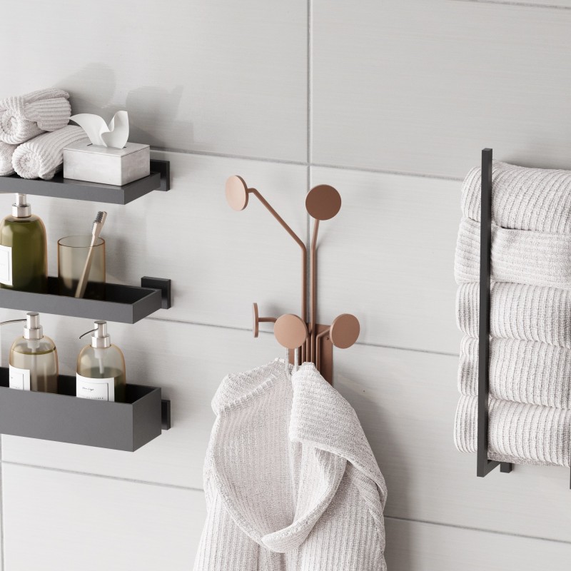 Metal Wall Hook Giraffe-C Copper