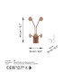 Metal Wall Hook Giraffe-C Copper Metal Wall Hook Giraffe-C Copper