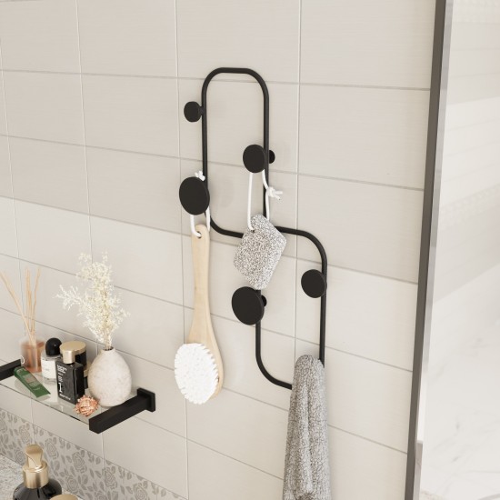 Wallxpert Metal Wall Hook Ladybug Black