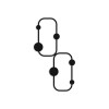 Wallxpert Metal Wall Hook Ladybug Black