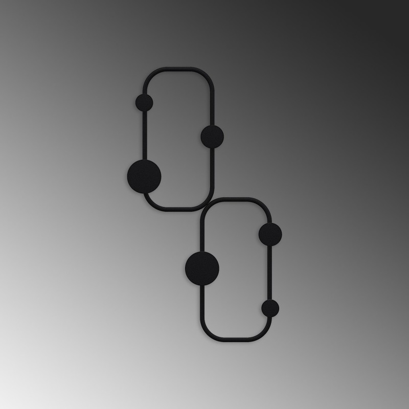 Wallxpert Metal Wall Hook Ladybug Black