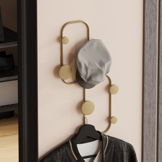Metal Wall Hook Ladybug-A Gold Metal Wall Hook Ladybug-A Gold