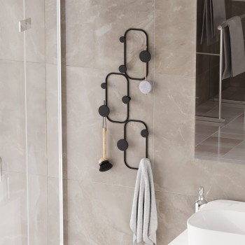 Metal Wall Hook Lizzard Black