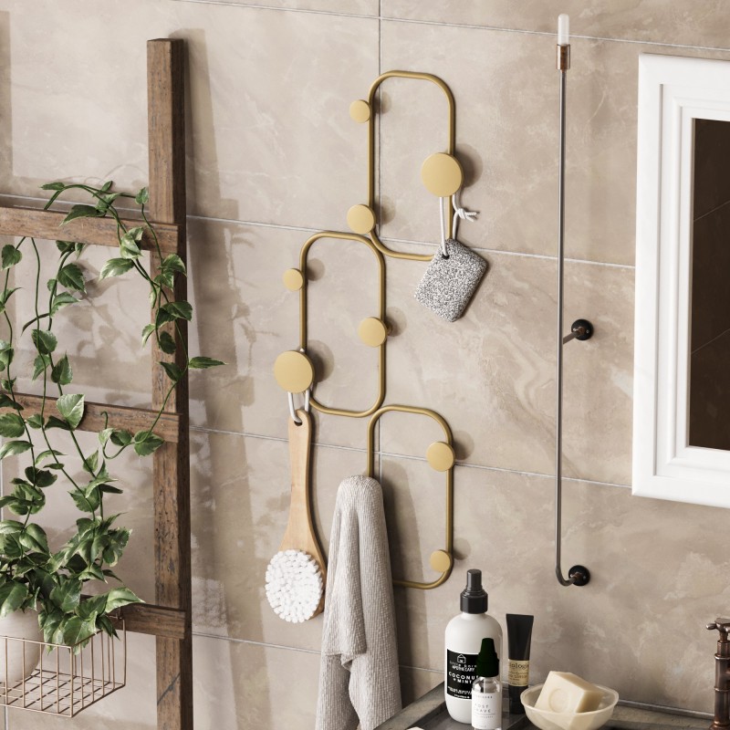 Metal Wall Hook Lizzard-A Gold