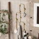 Metal Wall Hook Lizzard-A Gold Metal Wall Hook Lizzard-A Gold