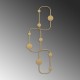 Metal Wall Hook Lizzard-A Gold Metal Wall Hook Lizzard-A Gold