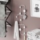 Metal Wall Hook Lizzard-B White Metal Wall Hook Lizzard-B White