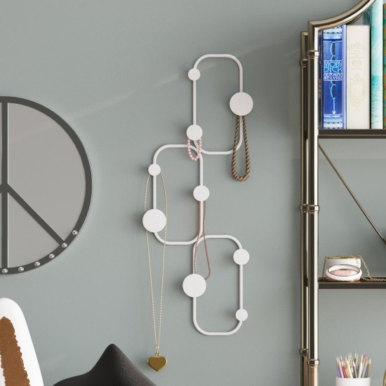 Metal Wall Hook Lizzard-B White Metal Wall Hook Lizzard-B White
