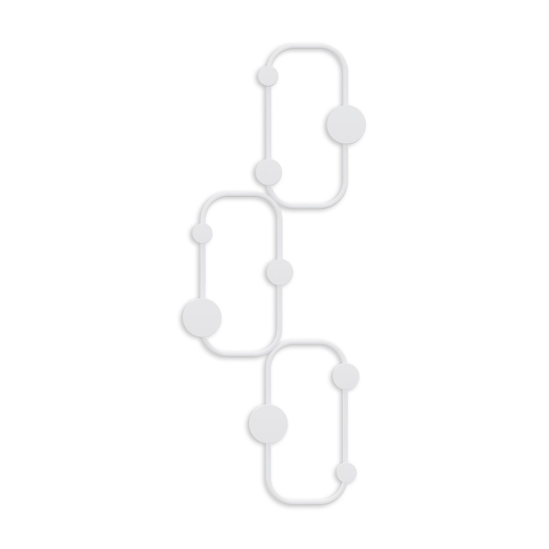 Metal Wall Hook Lizzard-B White