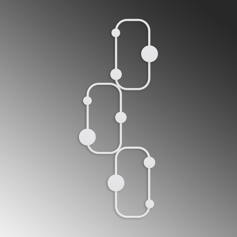 Metal Wall Hook Lizzard-B White