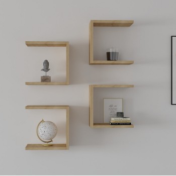 Wall Shelf Base - Sapphire Oak Sapphire Oak