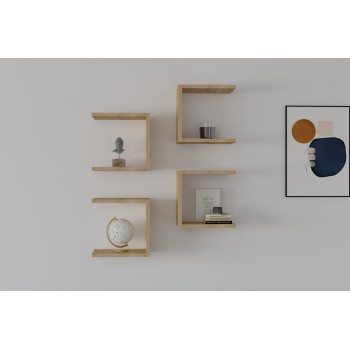 Wall Shelf Base - Sapphire Oak Sapphire Oak