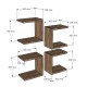 Hanah Home Wall Shelf Base - Sapphire Oak Sapphire Oak