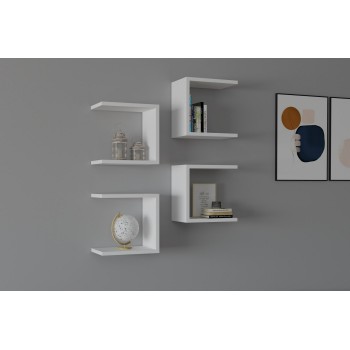 Wall Shelf Base - White White