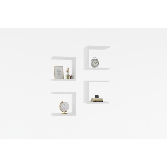 Wall Shelf Base - White White