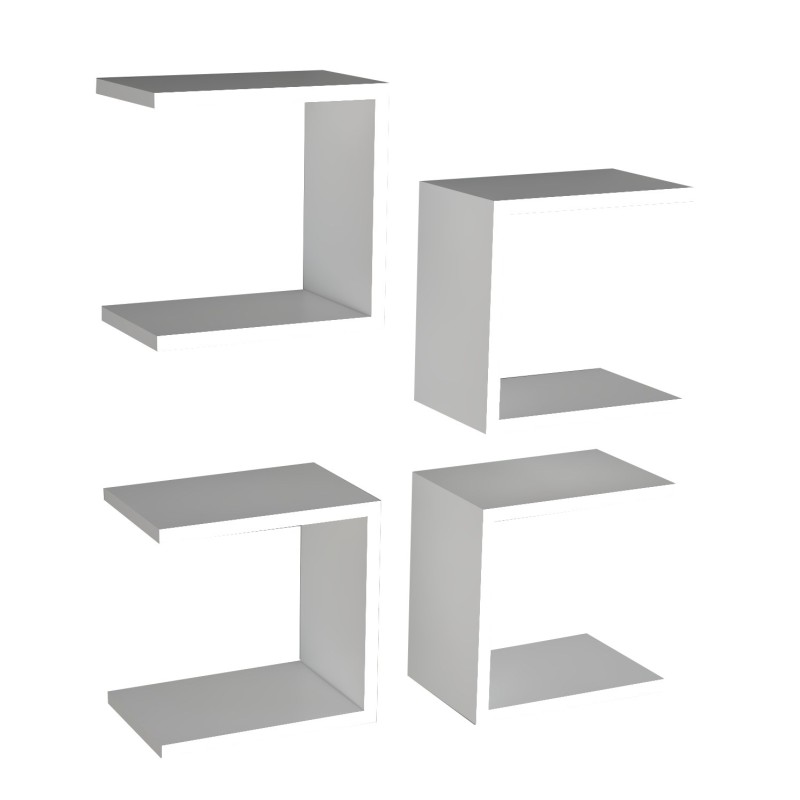 Wall Shelf Base - White White