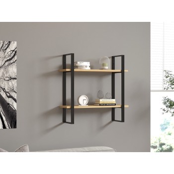 Wall Shelf Buba - Sapphire Oak, Black Sapphire Oak
Black