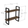 Wall Shelf Buba - Sapphire Oak, Black Sapphire Oak
Black