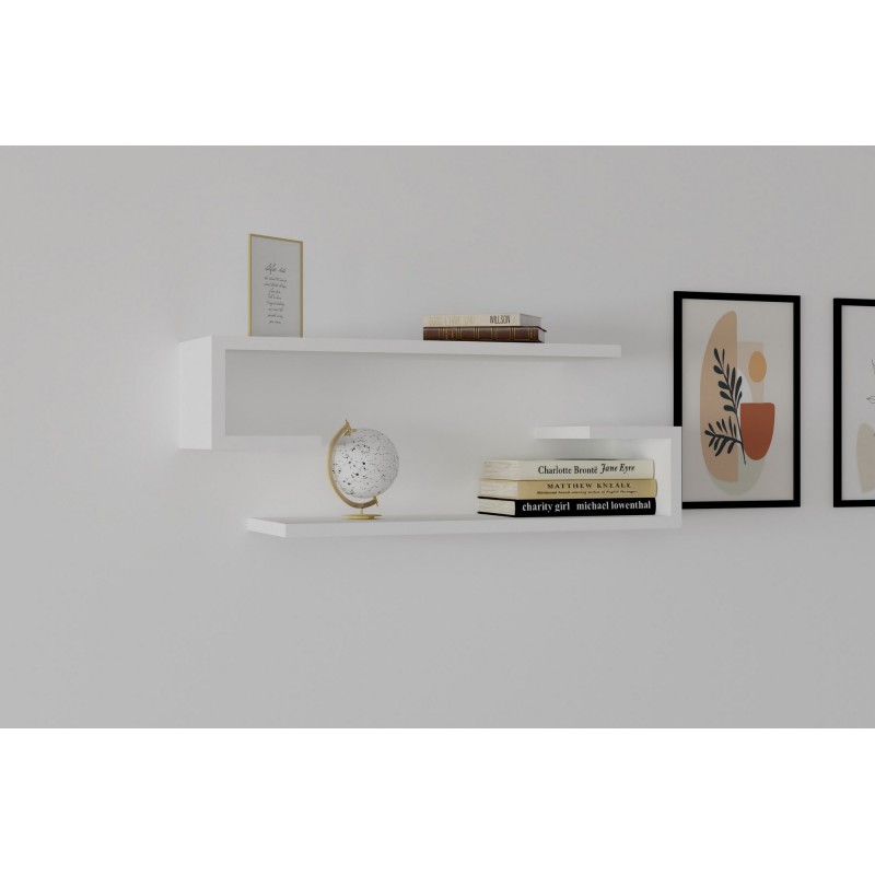 Hanah Home Wall Shelf Eldo - White White