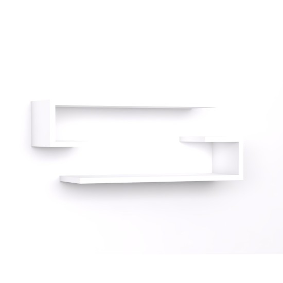 Wall Shelf Eldo - White White Hanah Home Wall Shelf Eldo - White White