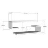 Hanah Home Wall Shelf Eldo - White White