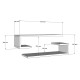 Wall Shelf Eldo - White White Hanah Home Wall Shelf Eldo - White White