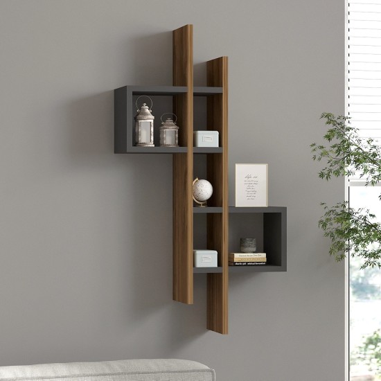 Wall Shelf Emse - Oak, Anthracite Oak
Anthracite Wall Shelf Emse - Oak, Anthracite Oak
Anthracite