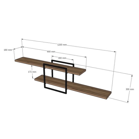 Wall Shelf Mone - Atlantik Atlantic Pine