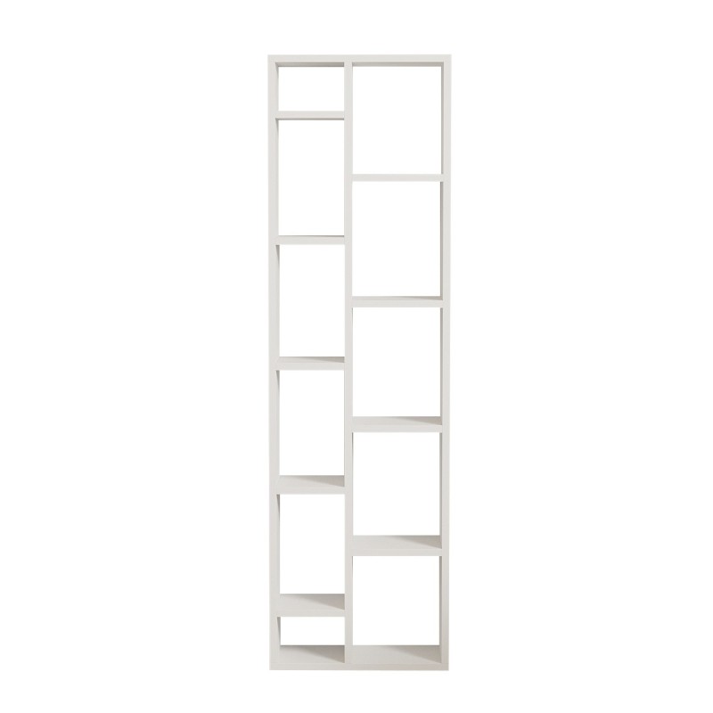 Βιβλιοθήκη -Tomi - Χρώμα Λευκό - 45x20x150εκ
