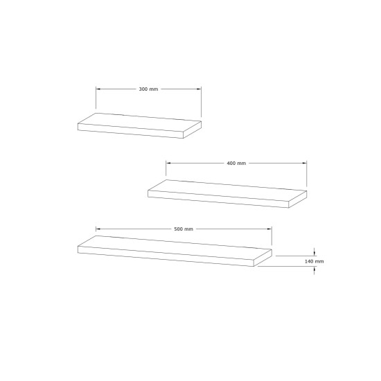 Wall Shelf Leila - Sapphire Oak Sapphire Oak Wall Shelf Leila - Sapphire Oak Sapphire Oak