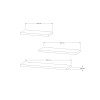 Wall Shelf Leila - White White