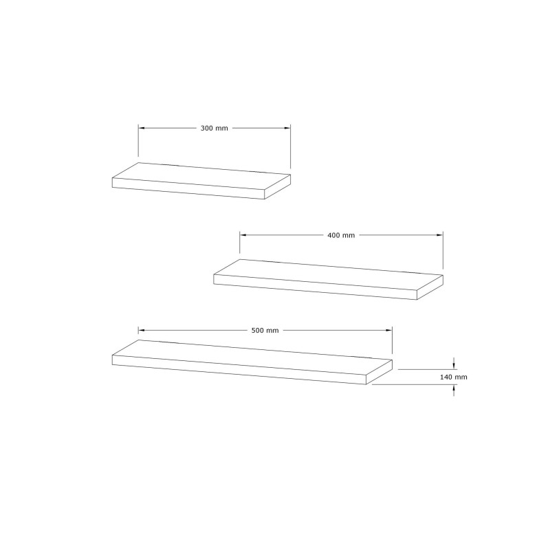 Wall Shelf Leila - White White