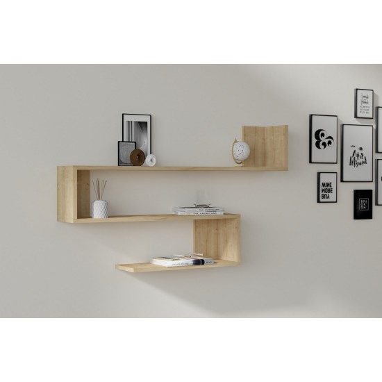 Wall Shelf Penne - Sapphire Oak Sapphire Oak Wall Shelf Penne - Sapphire Oak Sapphire Oak