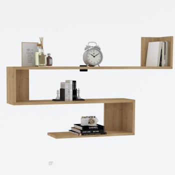 Wall Shelf Penne - Sapphire Oak Sapphire Oak