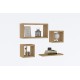 Wall Shelf Babi - Sapphire Oak Sapphire Oak