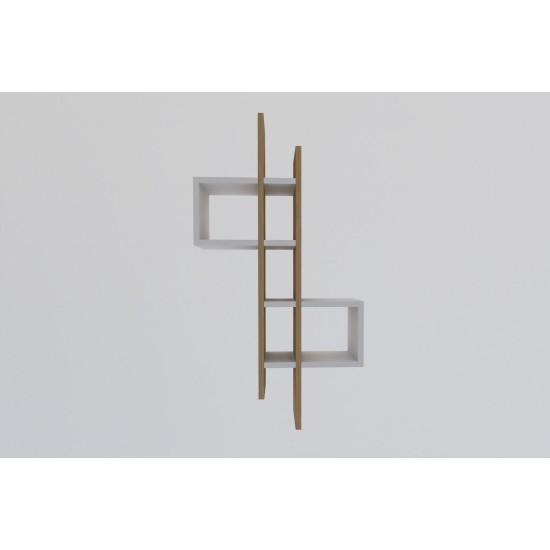 Wall Shelf Emse - Sapphire Oak, White Sapphire Oak
White Wall Shelf Emse - Sapphire Oak, White Sapphire Oak
White
