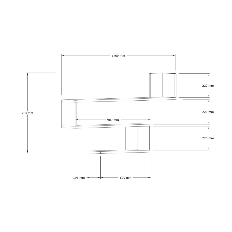 Wall Shelf Penne - White White