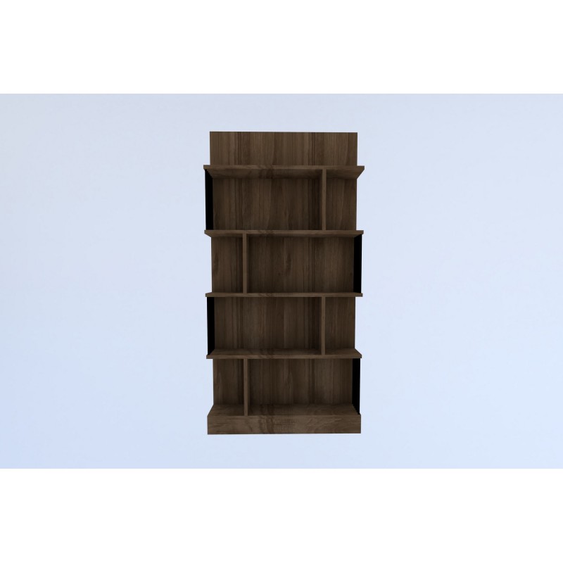 Βιβλιοθήκη  Alex - Χρώμα Καρυδί - 80x22x160εκ