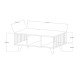 Coffee Table Bert - White White