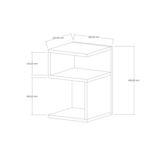 Side Table Carol - Sapphire Sapphire Side Table Carol - Sapphire Sapphire