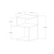 Side Table Carol - Sapphire Sapphire Side Table Carol - Sapphire Sapphire