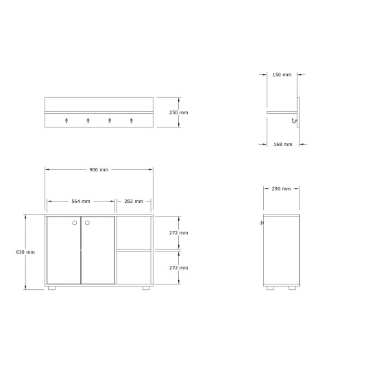 Hall Stand Venom - Anthracite Anthracite Hall Stand Venom - Anthracite Anthracite