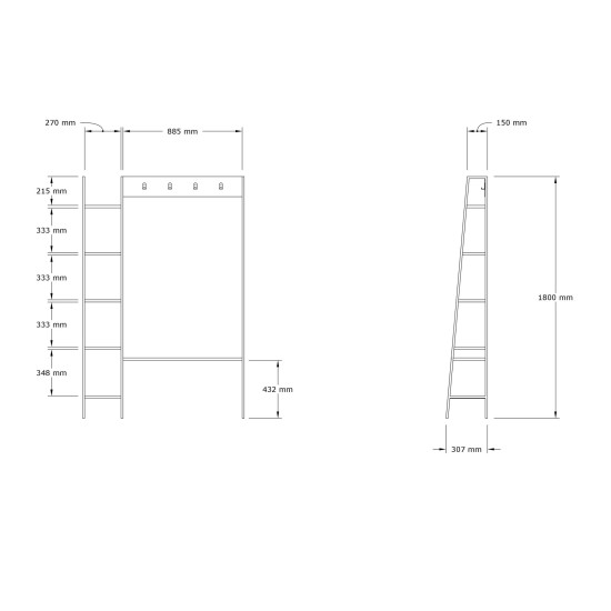 Hall Stand Marken - Anthracite Anthracite Hall Stand Marken - Anthracite Anthracite