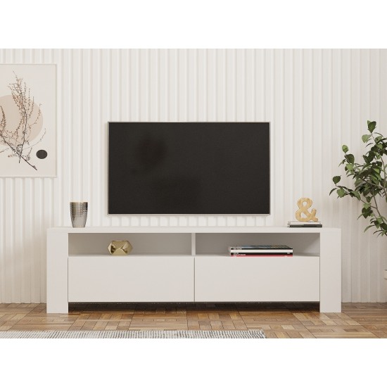 TV Unit Combe - White White TV Unit Combe - White White