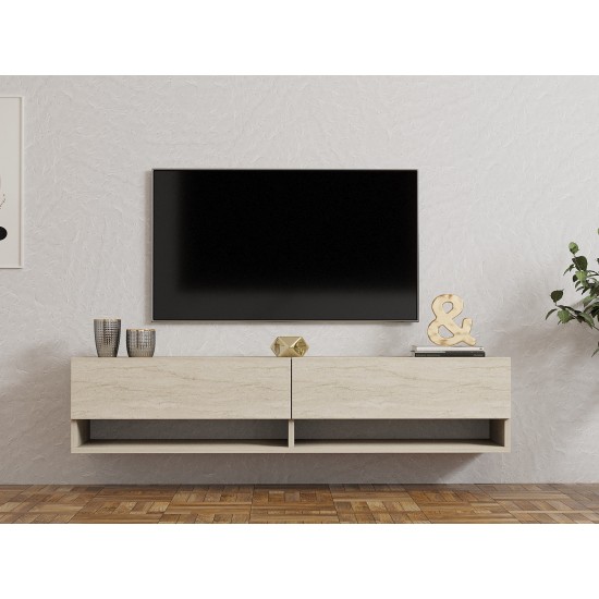 TV Unit Arges - Travertine Travertine TV Unit Arges - Travertine Travertine