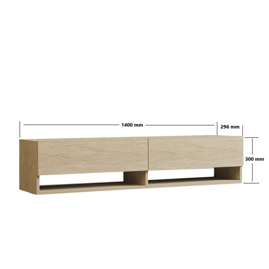TV Unit Arges - Travertine Travertine TV Unit Arges - Travertine Travertine