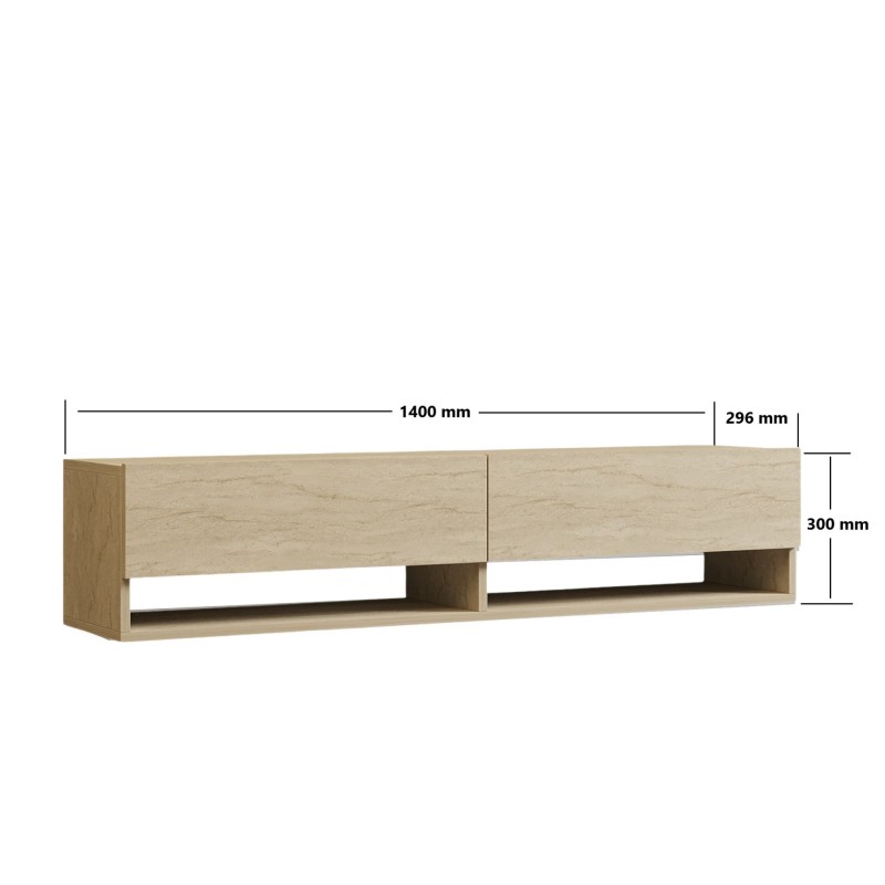 TV Unit Arges - Travertine Travertine