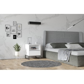 Nightstand Lindau - White White