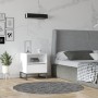 Nightstand Lindau - White White