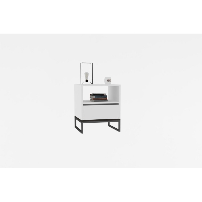 Nightstand Lindau - White White